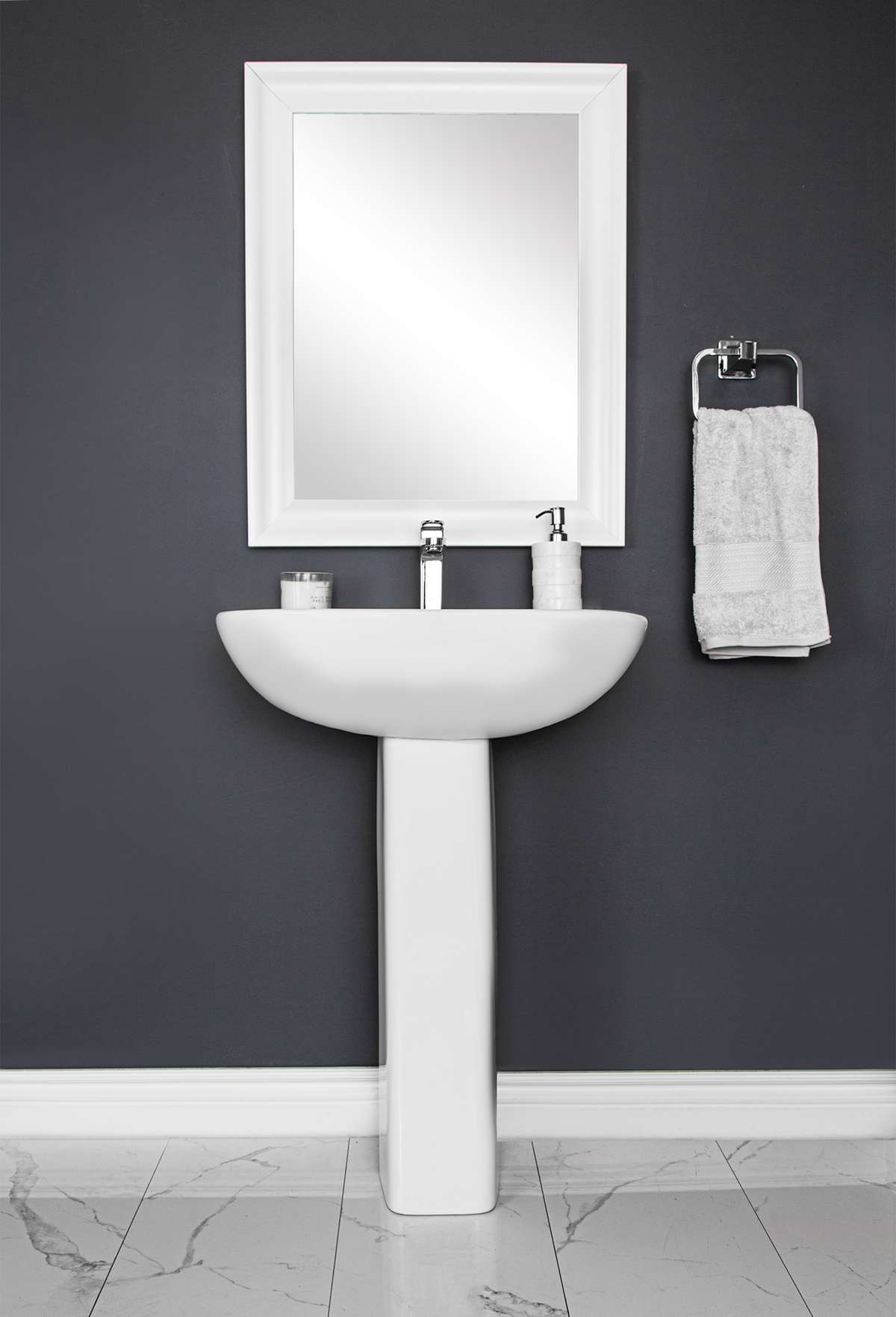 Caprice 4313DMX Single Hole Pedestal Sink | Contrac