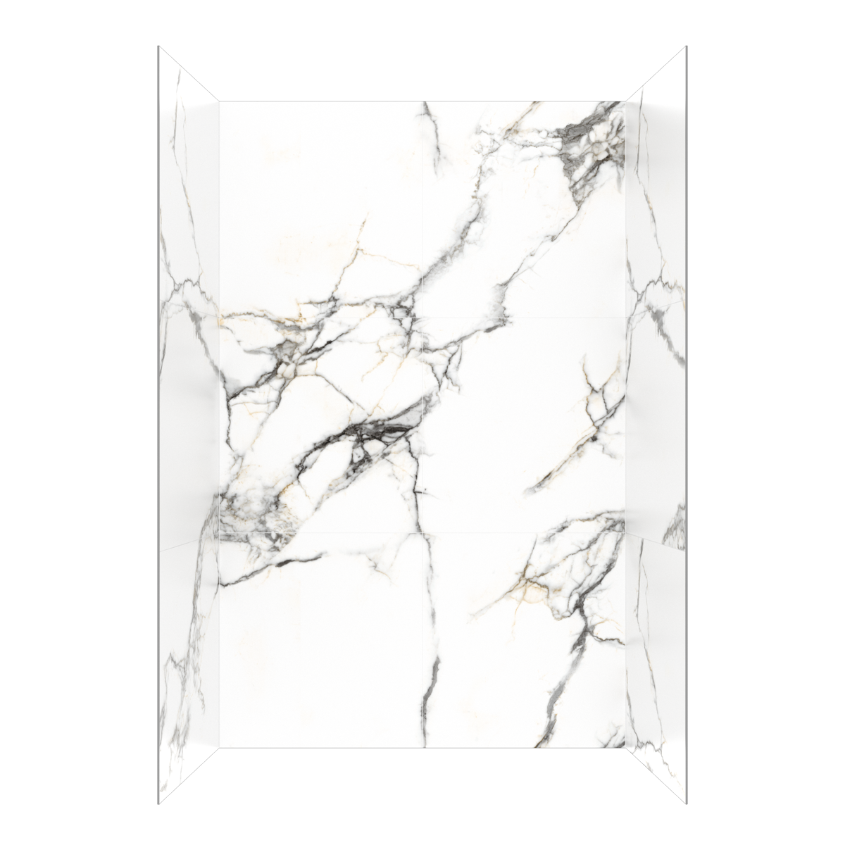 Bianco Marble Shower Wall System
